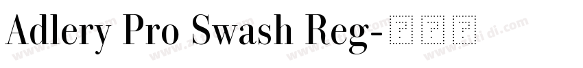 Adlery Pro Swash Reg字体转换